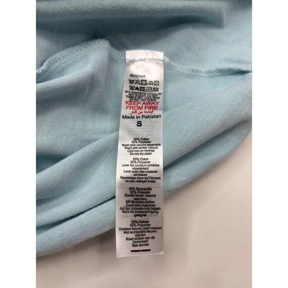 Boohoo Man Blue Oversized Pour Homme Space Short Sleeve T-shirt Size Small - Picture 6 of 6